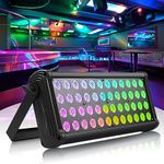 LeLeght 80W RGB Light Bar, 48 LEDs Wall Washer dmx512 Flood Light Adjustable Stage Spotlight for DJ Disco Party Halloween Christmas Festival (1 PCS)