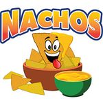 Nachos 8" Concession Decal Sign cart Trailer Stand Sticker Equipment