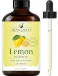 Handcraft Blends Lemon Essential Oil - Huge 118 ml - 100% Pure and Natural - Premium Grade with Glass Dropper