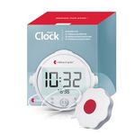 Bellman & Symfon ALARM CLOCK PRO with Bed Shaker | Option of Loud Alarm, Bright Flashing Light, Powerful Vibration | Nightlight | Backup battery included | For Heavy Sleepers, Hard of Hearing and Deaf