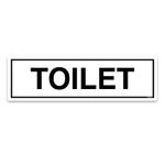 Toilet Door Sign 200x60mm Access & Awareness Self-adhesive Vinyl Sticker