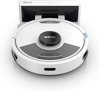 Shark Matrix Plus 2-in-1 Robot Vacuum and Mop with Self-charging Base - Deep-cleans Carpets, Hard Floors and Pet Hair - 3D LiDAR Navigation - Wi-Fi / App - 2 Pads and 2 Brushes incl. - White