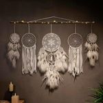 5 Pack Boho Dream Catcher Wall Hang