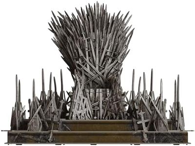 Spin Master Games 4D Build, Game of Thrones Iron Throne 3D Model Kit 219 Pcs, Desk Décor Adult Puzzles for Fantasy Book GOT Fans, 3D Puzzles for Adults & Teens 12+