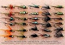 Trout Fly Fishing Flies 30 GOLD HEADED NYMPHS SET 33J