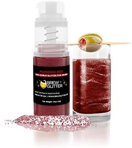 Brew Glitter - Maroon Edible Drink Glitter Mini Spray Pump (4g 1x Pump) for Beer, Cocktails, Mocktails and Other Beverages