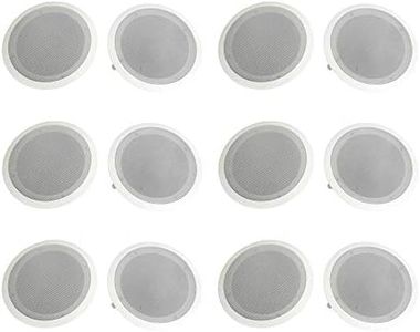 Pyle 8" 500W 2 Way in Wall/Ceiling Home Speakers System Audio Stereo, 12 Pack