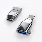 USB C to USB Adapter(2 Pack) Sliver