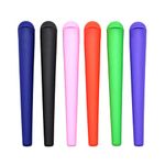 6 Pieces Portable Doob Tube Smoking Cone Holder Rolling Cig Joint Tube for Roll-Up Cigarettes and Joints or Sealing Container Pill Case (Color-A)