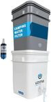Uzima UZ-2 Camping Water Filter and Drinking Water Filter System, Portable Survival Camping Essentials, Backpacking Purification Gear for Glamping, Hiking, and Hunting Essentials and Military Gear