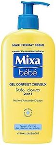 Mixa Bébé Gel Très doux 2 en 1 corps et cheveux 300ml, 300.0 millilitre
