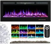 INMOZATA Electric Fireplace Wall Mo