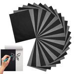 Carbon Paper,50 Sheets Carbon Paper A4,Tracing Paper Black Graphite Paper,Carbon Copy Paper Perfect for Art Craft and Office Projects - Carbon Transfer Paper - Black