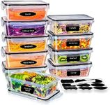 Feshory 10 Pack Meal Prep Container