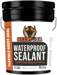 BEEST Waterproof Sealant Black, 5 Gallon Covers up to 125-175 Sq ft| Multi-Surface Coating for Indoor & Outdoor Leak Repair| Liquid Rubber Waterproof Sealant - Easy to Apply, Waterproof Glue Sealant