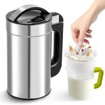 Moongiantgo Nut Milk Maker Machine 1L, 7-In-1 Soy Milk Maker with Recipe, Suitable for Soybean Milk, Almond Milk, Vegan Milk, Oat Milk, Plant Based Milk, Porridge, Paste, Juice, Self-Cleaning, 110V