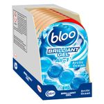 Bloo Brilliant Gel All in 1 Toilet Rim Block Cleaner, Arctic Ocean Fresh Scent, for All-Around Cleanliness, Long Lasting Freshness and Brilliant Shine - Pack of 7