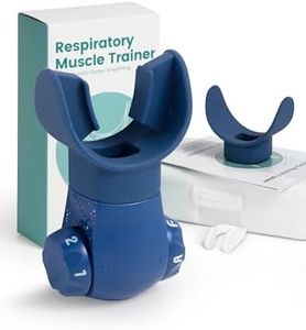 Breathing Exercise Device,Breathers Trainers Exerciser with Adjustable Inspiratory/Expiratory Vibration Fitness for Wellness