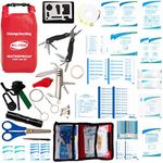 WELL-STRONG 111pcs Waterproof First Aid Kit, Survival Kit for Home, Hiking, Outdoor, Car