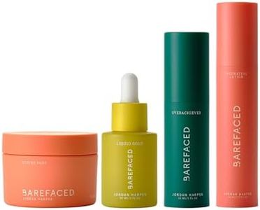 Barefaced Anti-Aging Bundle (Retinoid Alternative) - Toning Pads, Liquid Gold, RetinAL, Hydrating Lotion - Brighten, Retexture, and Hydrate Skin