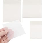 YUBX Transparent Sticky Notes Set of 3 Sizes Clear Post Self-Stick Notes 150PCS Translucent Notes Pads Writable Memo Waterproof Self-Adhesive for Reminder Planner Message School