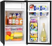 Manastin Mini Fridge with Freezer, 