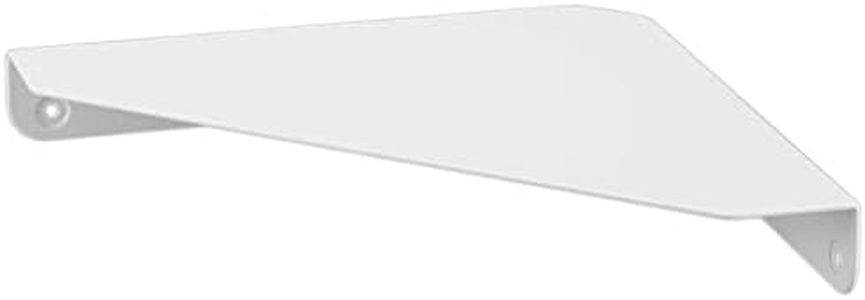 Yamazaki Industries 6911 Gypsum Board Tweezers and Wood Screws Included, Corner Shelf, for Gypsum Board Walls, White, Approx. W 8.7 x D 8.7 x H 1.3 inches (22 x 22 x 3.3 cm), Tower Towers, Gaps,