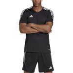 adidas Men's Tiro 23 League Jersey, Black/White, Large