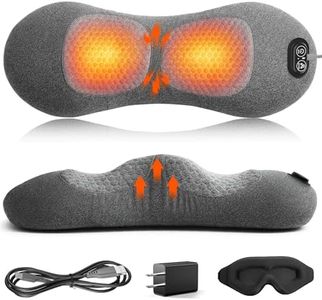 3 in 1 Lower Back Massager, Triple Fusion Back Massager with Heat, Vibration and Stretch, Lumbar Support Pillow with Ergonomic Memory Foam for Bed and Chair (Grey)