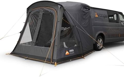 Vango Arden Tailgate Awning For Campervans & SUV's - Rear Connection, Easy-to-pitch, Durable 75D Fabric, Compact Pack Size, Powerflex Fibreglass Poles