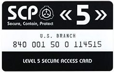 SCP Foundation Secure Access Card Level 5 U.S. Branch