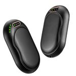 2 Pack Electric Hand Warmer Rechargeable, 4000mAh Portable Pocket Heater, Heat Therapy Great for Raynauds Reno, Outdoor Sports, Camping