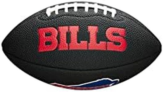 WILSON Sporting Goods NFL Buffalo Bills Team Logo Football , Black, Mini Size