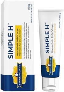 Simple Promise – Simple H Hemorrhoid Cream – Gentle Fast-Absorbing Formula with 28 Potent Ingredients & Enhanced Delivery System – Paraben-Free, Promotes Comfort & Relief, 2 oz