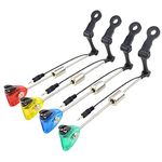 Hirisi Tackle 4 x Fishing Swinger Illuminated Bite Indicator for Carp Fishing (Red/Blue/Green/Yellow)