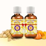 Deve Herbes Pure Pumpkin Seed Oil (Cucurbita pepo) Cold Pressed (30ml+30ml) Pack of 2