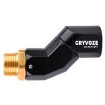 GRYVOZE 3/4 Inch NPT Fuel Hose Nozzle Swivel - Multi Plane 360° Rotating Connector for Fuel, Water, Diesel, Gasoline, Kerosene Transfer Pumps, Tanks, and Nozzles