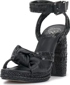 Vince Camuto Women's Fancey Heeled Sandal, Black, 7.5