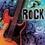 Amscan International Party Napkins Rock Star, Pack Of 36