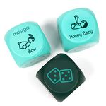 Myga Childrens Yoga Dice - Set of 3 Kids Dice with Yoga Poses and Actions for Exercise, Fitness and Workout Fun - Soft and Lightweight Dice great for Travel and Family Fun - Ideal for Gifting