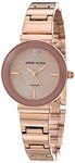 Anne Klein Women's Genuine Diamond Dial Bracelet Watch, Rose Gold/Pink, AK/2434PMRG