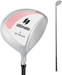 Tangkula Driver Golf Club for Women 460CC, Individual Golf Driver with Graphite Shaft and Head Cover, Single Golf Club for Right Handed Golfers