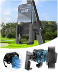 LEAPGOMAX Golf Cart Phone Holder Mount Magnetic with Vibration Dampener Anti Shake, Golf Cart Phone Caddy Compatible with iPhone/Galaxy/Google Pixel/Motorola Fit EZGO/Club Car/Yamaha/ICON/Zone