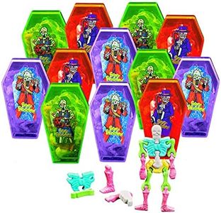 Interlocking Skeleton Bone Candy with Coffin (12 packs) Halloween Candy