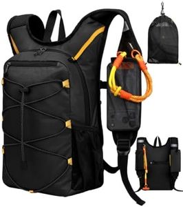 MOKURA 15L Small Hiking Backpack for Men Women, Lightweight Daypack, Black