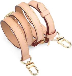 Jiesinlov Vachetta Leather Replacement Crossbody Bags Strap Adjustable Shoulder Strap for Speedy 20 25 (0.70Width Three Segments Adjustable 26.8-47.2Length)