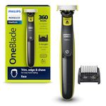 Philips Norelco OneBlade 360 Face Hybrid Trimmer and Shaver, Frustration Free Packaging, QP2724/90