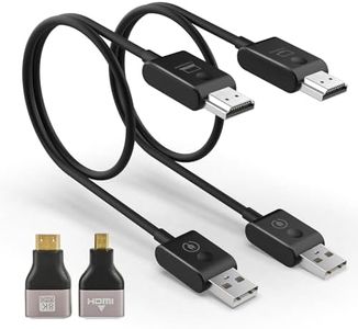Moman Wireless HDMI Transmitter and Receiver CS6, 1080P HDMI Wireless Extender 4K File Video Projection 50m/164FT 5GHz for Monitor Computer HDTV Camera Projector, Black
