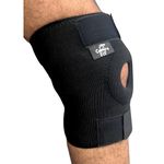 Comfy Fit Knee Support For Men & Women | Gym Squats Knee Belt/cap | Adjustable Compression Knee Support Braces For Knee Pain, Arthritis, Joint Pain Relief, Meniscus Tear - Black (Pack Of 1)