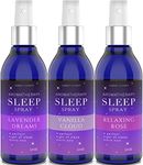 Combat Cleaner Pillow Sleep Spray Mist for Deep Sleep | Help Stress & Anxiety Relief Aid | (Pack of 3) Calming Lavender, Vanilla, Rose Mist | Deep Sleep Pillow Spray | Pillow Sprays to Help You Sleep